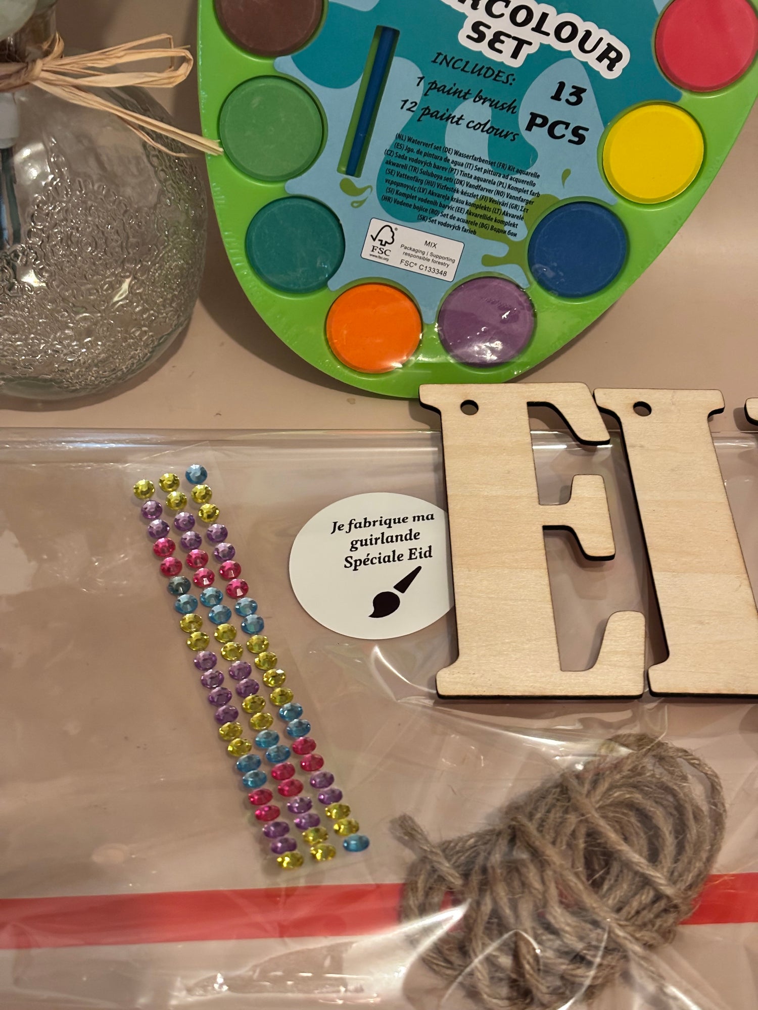 Kit Créatif – Je fabrique ma guirlande Eid - Activité enfant spéciale Eid