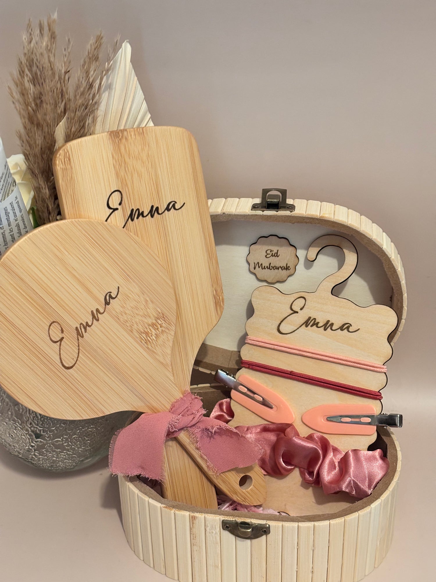 Coffret Beauté Fille Personnalisé – Cadeau avec Prénom Gravé