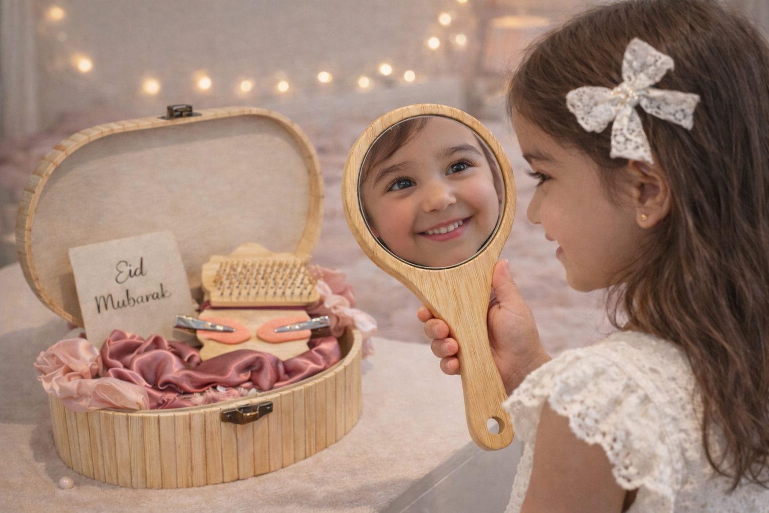 Coffret Beauté Fille Personnalisé – Cadeau avec Prénom Gravé