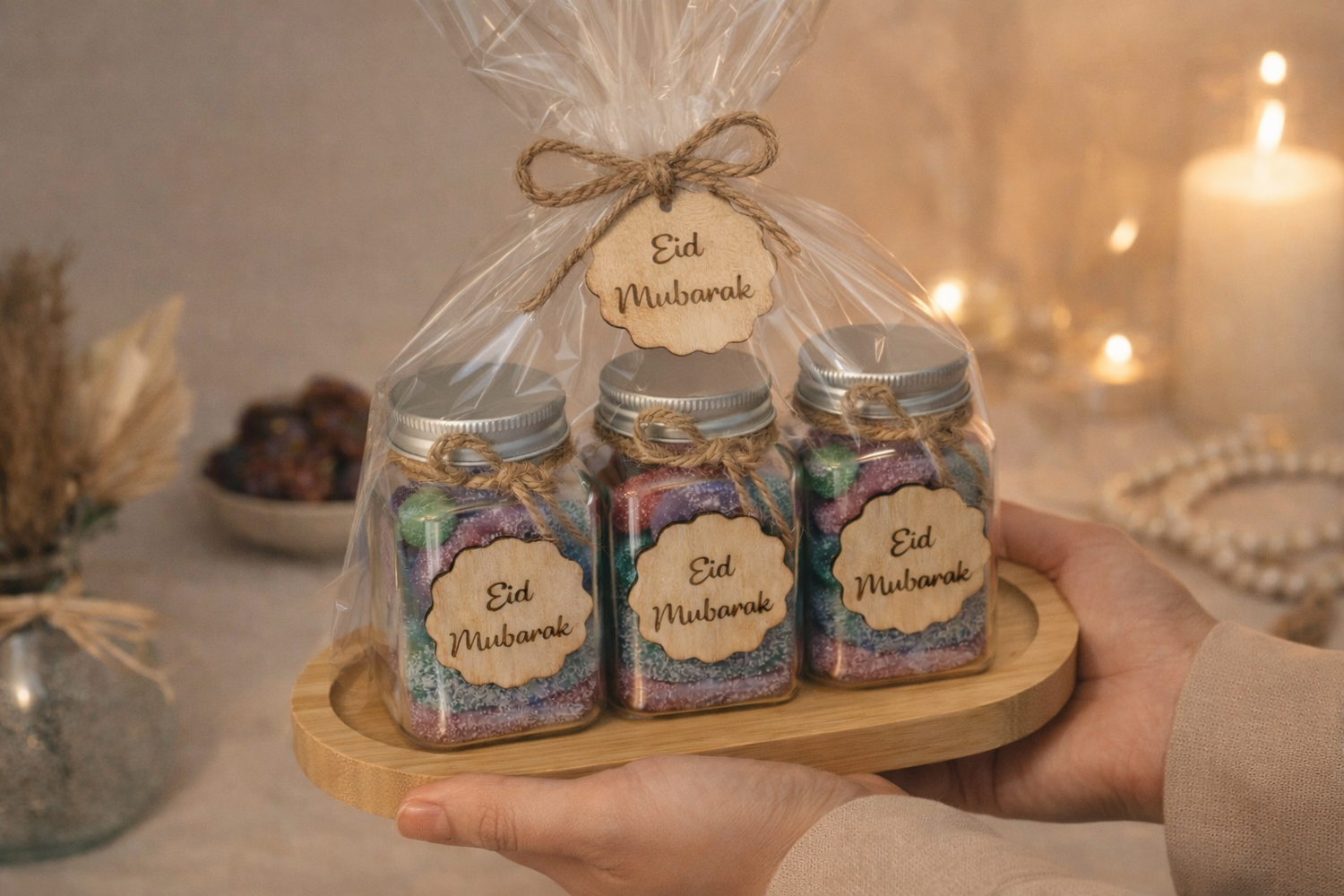 Contenant en plastique transparent personnalisé – Bonbonnière décorative pour toute occasion