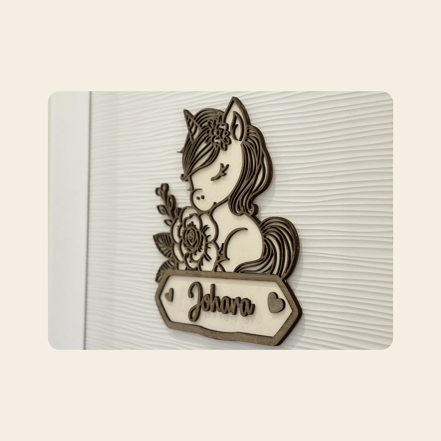 Plaque murale prénom