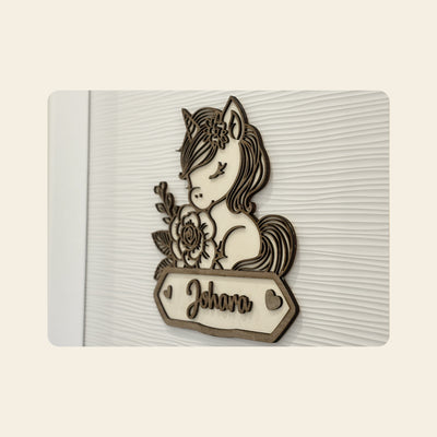 Plaque murale prénom