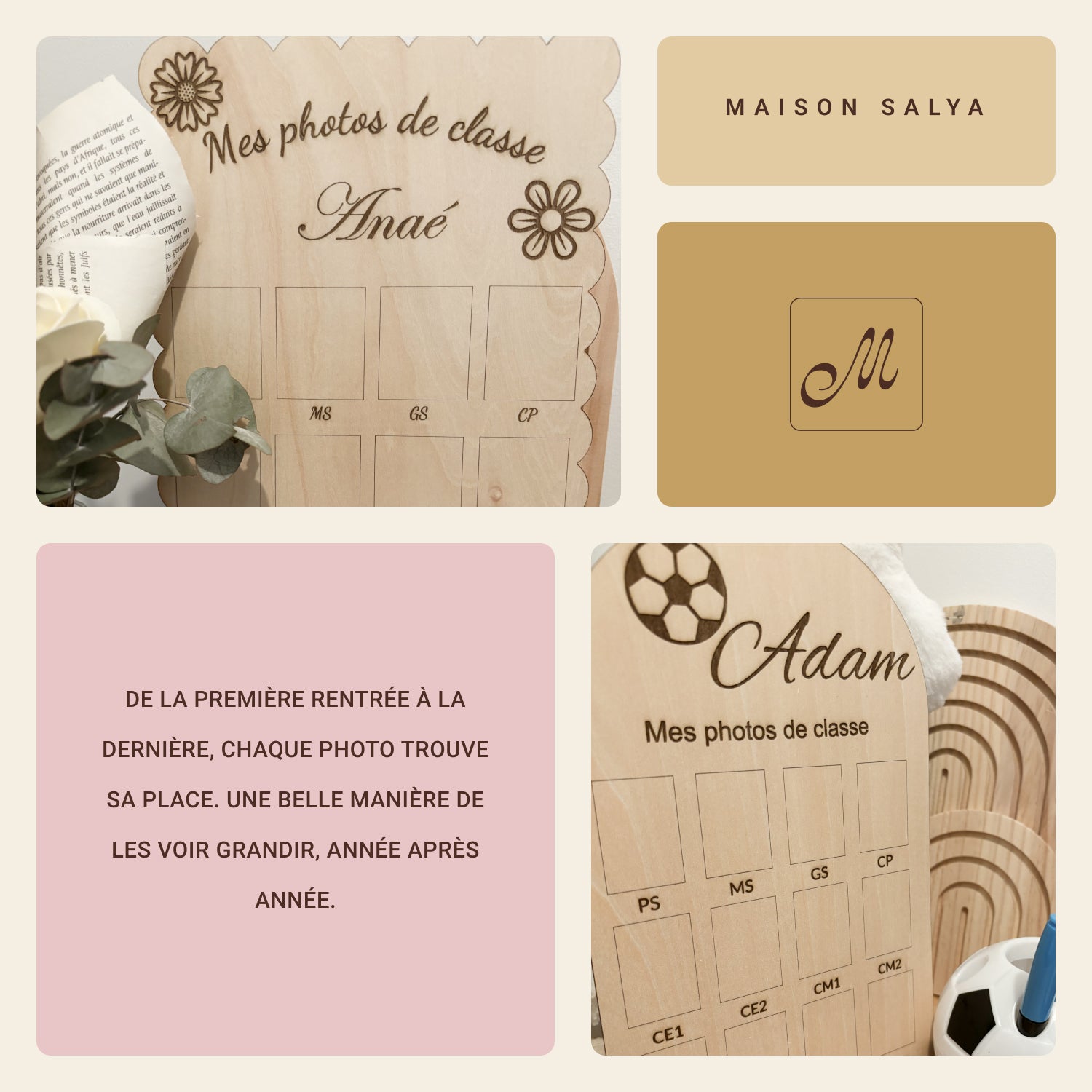 Tableau photos de classe